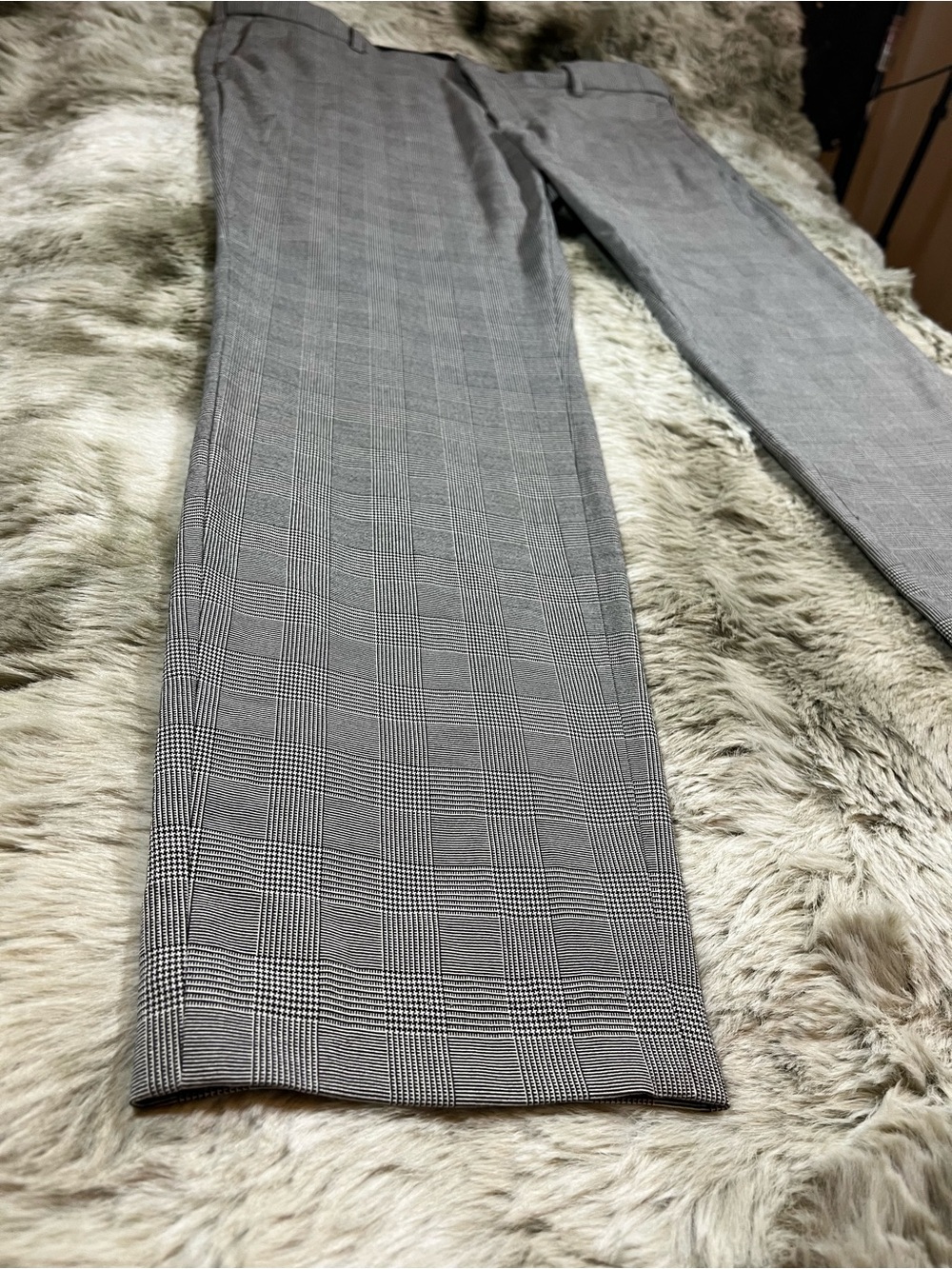 H&M Black & White Glen Plaid Skinny Pants